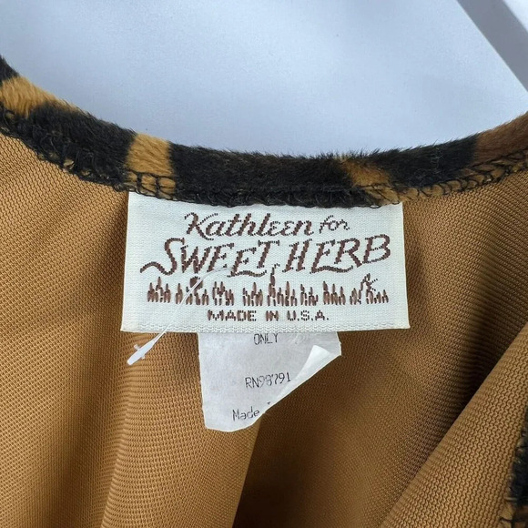 Kathleen Vintage 1980's Velour Poncho Cape Giraffe Mob Wife Fur Coat One Size - Picture 8 of 9